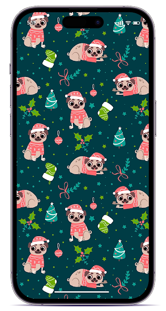 Preppy Christmas wallpaper iphone