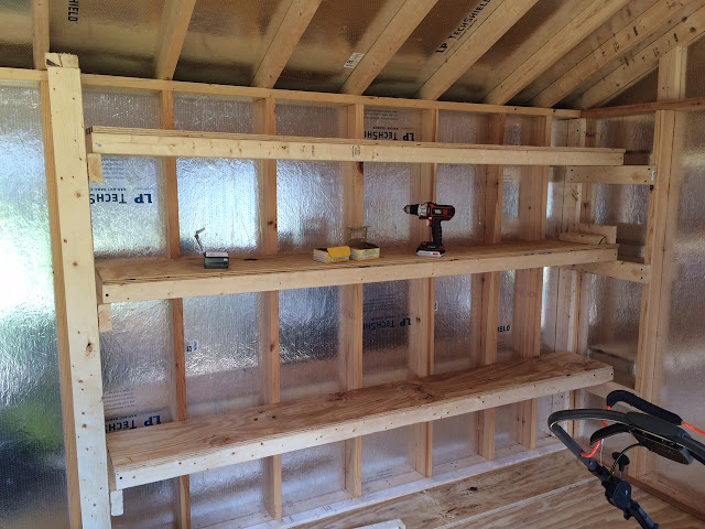 DIY Storage Shelving for Our Shed | DIY Danielle