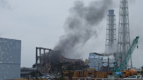 Photograph of Fukushima Daiichi Reactors After Disaster