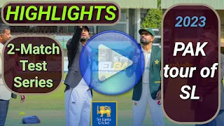 Pakistan tour of Sri Lanka 2-Match Test Series 2023