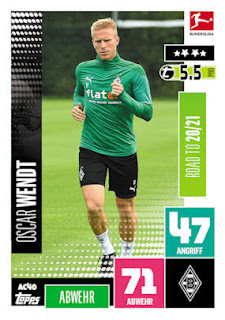 Topps Match Attax Bundesliga 2020-2021 Borussia Mönchengladbach Set