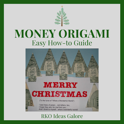 Money origami gift idea