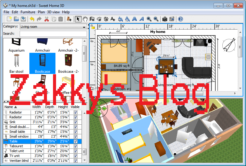 Zakky's Blog: Software Untuk Membuat Denah Rumah (Desain 