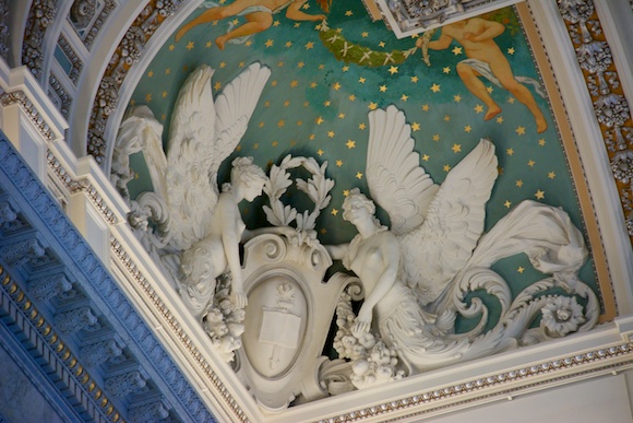Figures of Genius by Philip Martiny from the Ceiling of the Library of Congress, Jefferson Building, Washington, DC