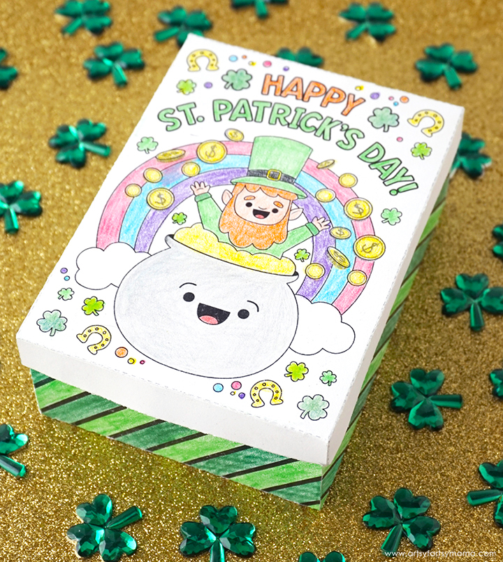 Free Printable St. Patrick's Day Gift Box