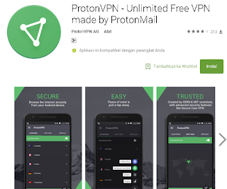 Aplikasi Proton VPN untuk Smartphone