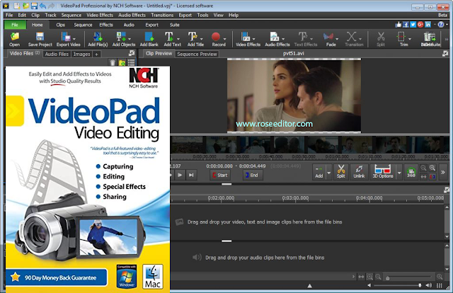 NCH VideoPad Video Editor Professional - DOWNLOAD for WINDOWS PC