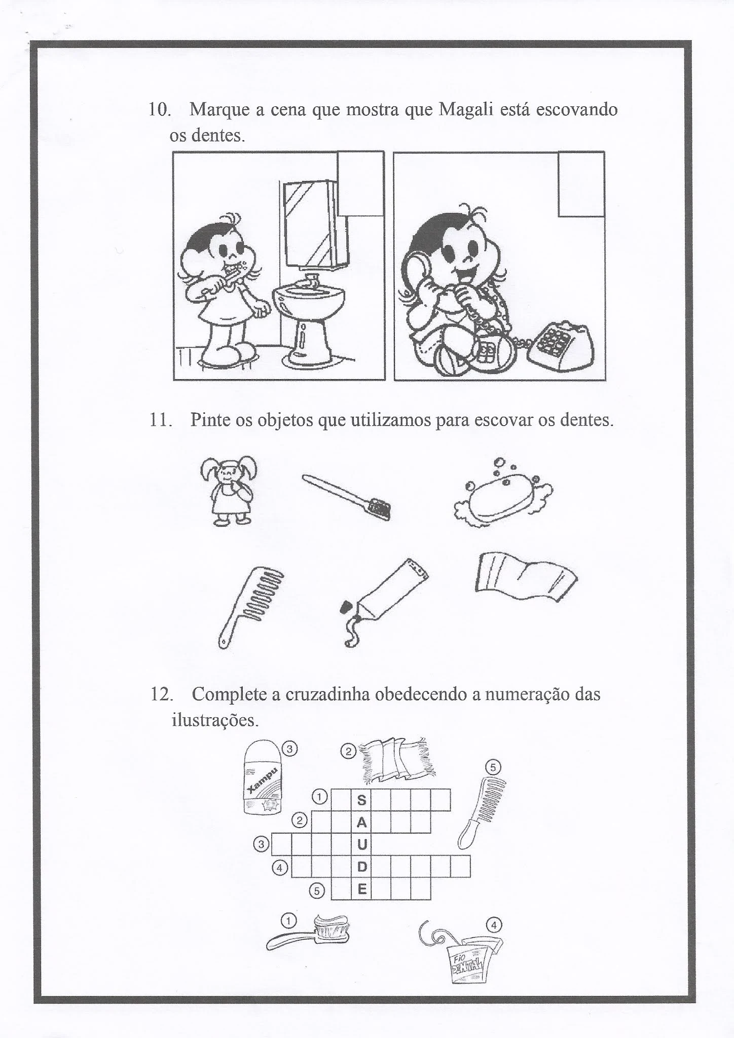 Atividade de Ciências: cuidado com os dentes - Ensino Fundamental