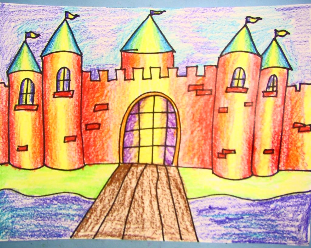 Kids Art - Castle drawing Harish Grade 1 Anish Grade 1 | Facebook