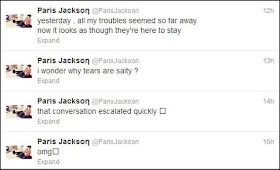 Paris Jackson Tweets Suicide Wrist Cut Hospital 2013