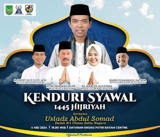 Walikota Rudi Undang Masyarakat Batam Hadiri Kenduri Syawal 1445 Hijriah Bersama UAS