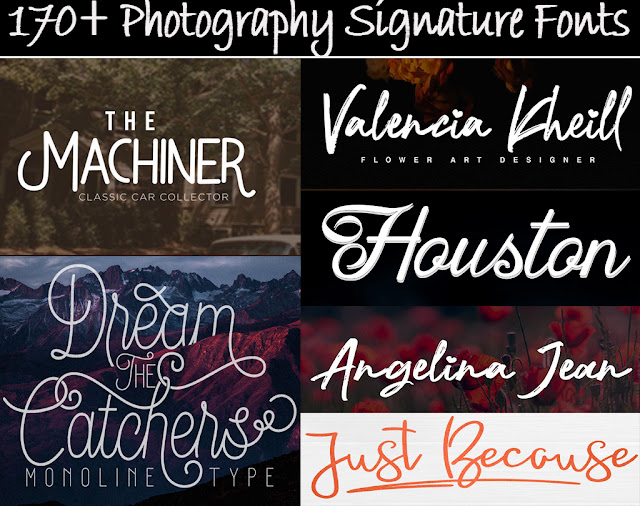 170+ Photography Signature Fonts