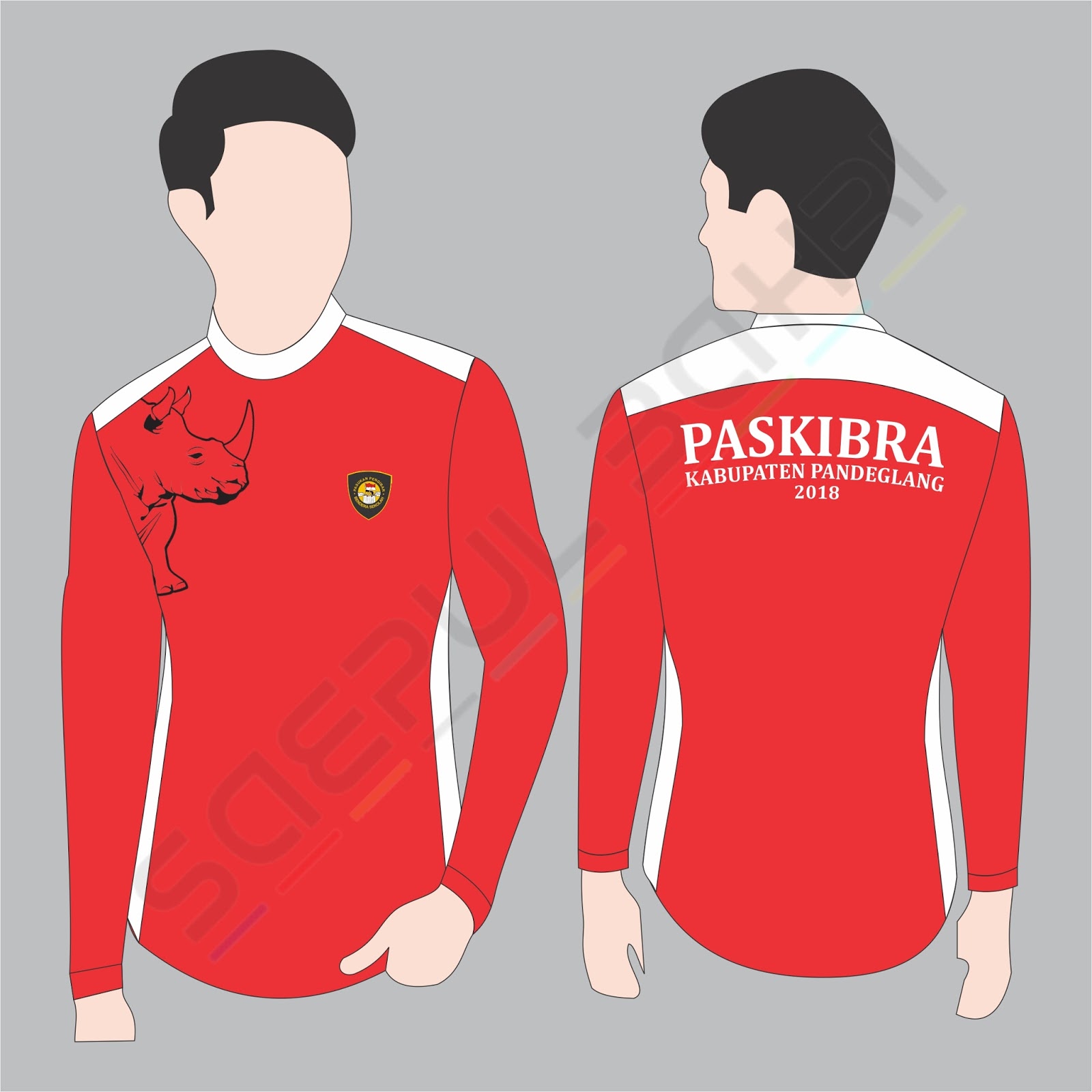  DESAIN  KAOS  PDL PASKIBRA KABUPATEN  PANDEGLANG TAHUN 2019