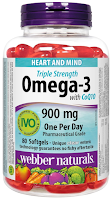 Webber Naturals, Omega-3 with CoQ10