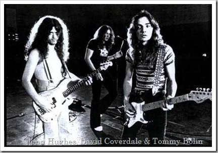 Glenn Hughes, David Coverdale and Tommy Bolin Photos from Deep Purple