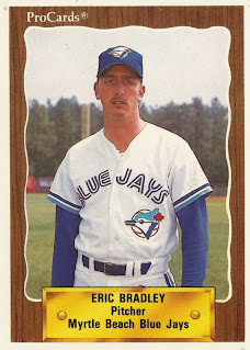 Eric Bradley 1990 Myrtle Beach Blue Jays card