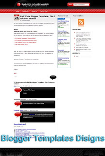 Theme Red White Blogger Templates XML Web 2.0