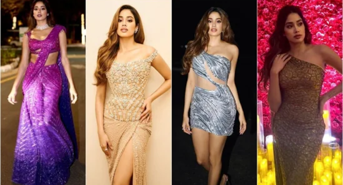 Sequin saree to mini dress; decoding Janhvi Kapoor's stunning looks from Anant Ambani and Radhika Merchant's pre-wedding