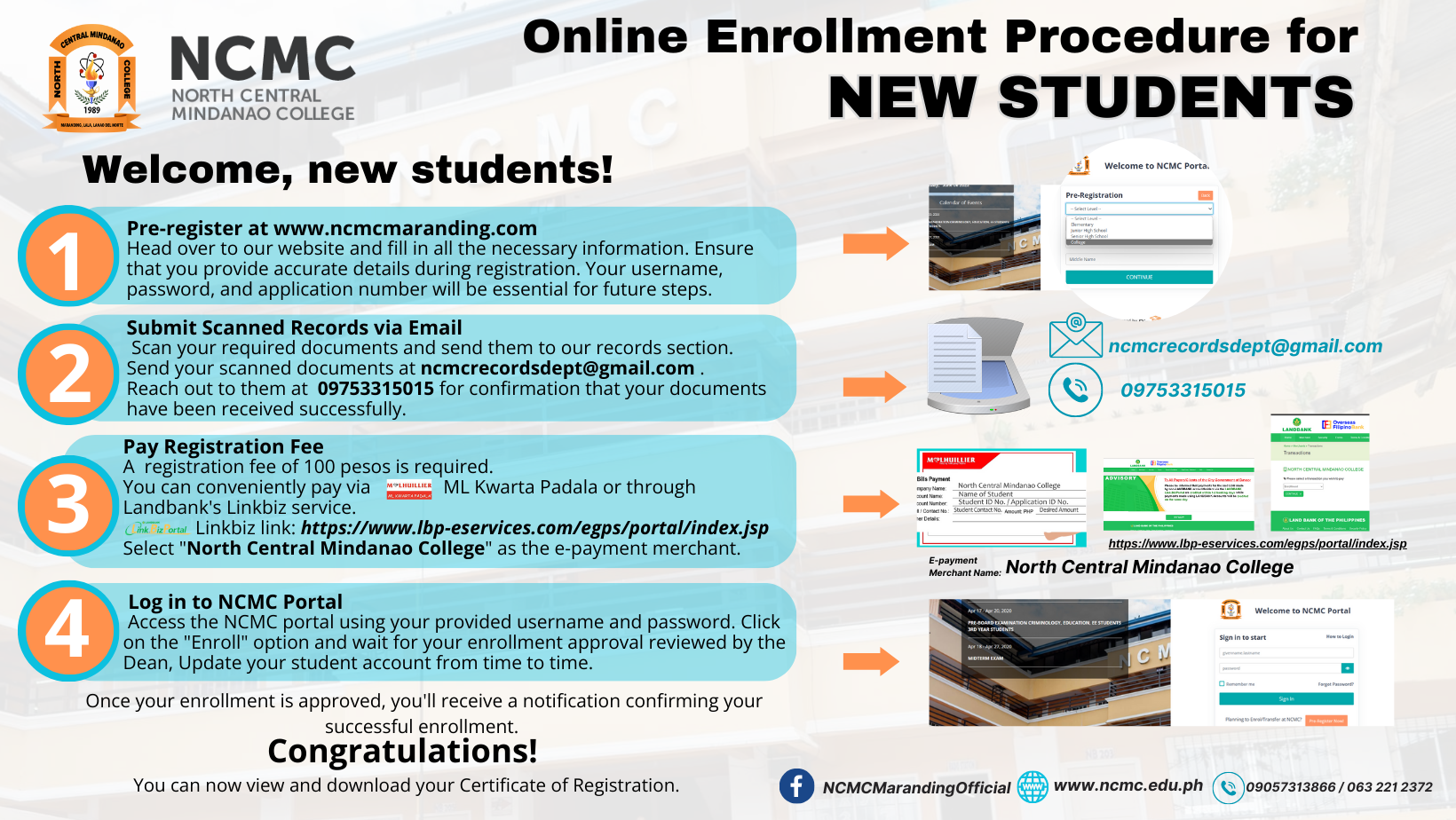 NCMC Online Enrolment