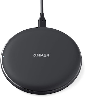 Anker Wireless Charger, Powerwave Pad Upgraded 10W Max, 7.5W for iPhone 11, Pro, Max, XS Max, XR, XS, X, 8, Plus, 10W Fast-Charging Galaxy S10 S9 S8, Note 10 Note 9 Note 8 (No AC Adapter)