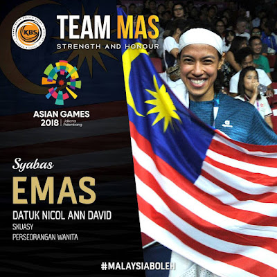 Malaysia Capai Target 7 Emas Di Temasya Sukan Asia Jakarta Palembang 2018