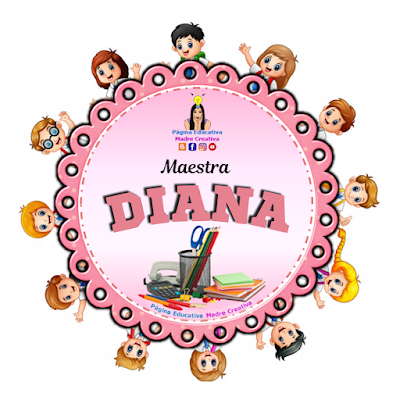 PIN de Maestra con nombre Diana - Diseño 2