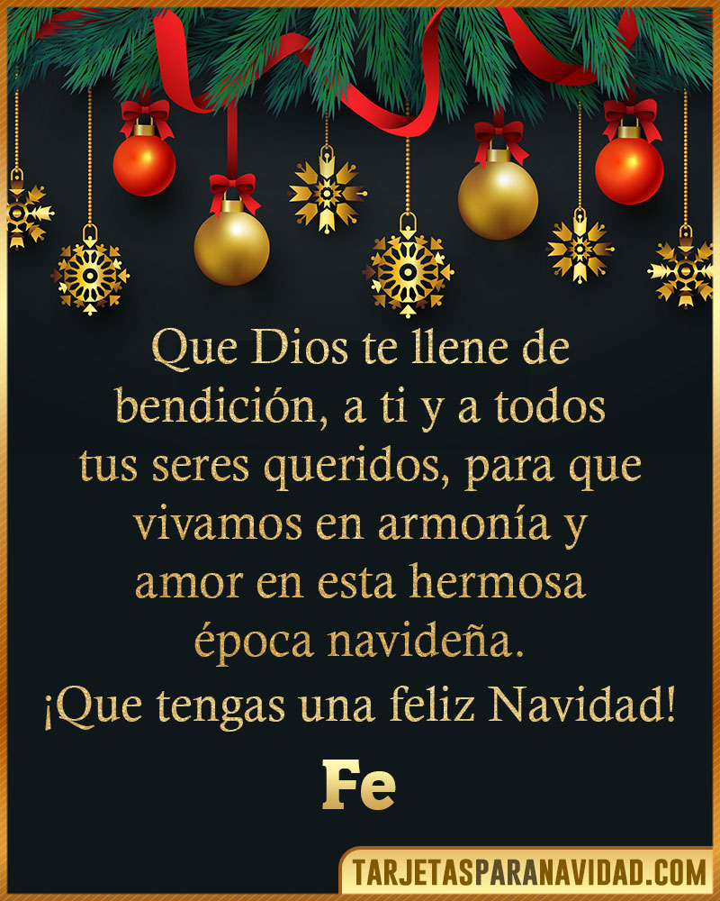 Frases cristianas de Navidad para Fe