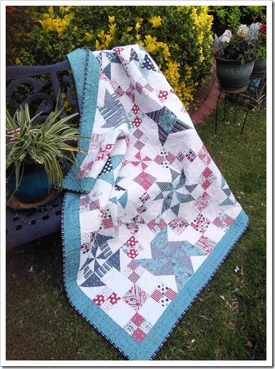 Finished Pinwheel Sampler Quilt