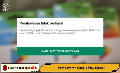 Pembayaran Google Play Ditolak Padahal Pulsa Cukup