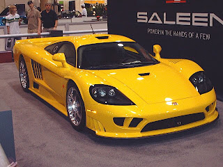 Yellow Saleen S7 Twin Turbo 