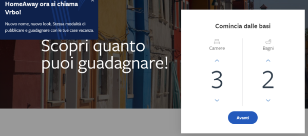 come iscriversi a Homeaway