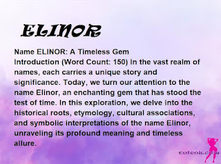 meaning of the name "ELINOR"