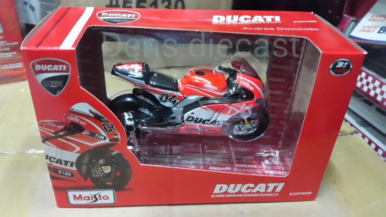 Dens Diecast Miniatur Motor GP Ducati Andrea Dovizioso