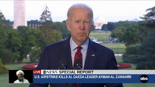 "Justice has been delivered," says Biden as 9/11 key plotter killed in Kabul