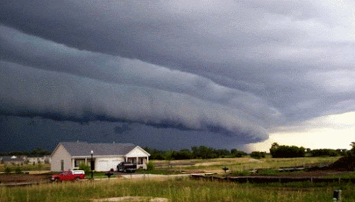 Derecho storm cloud Iowa