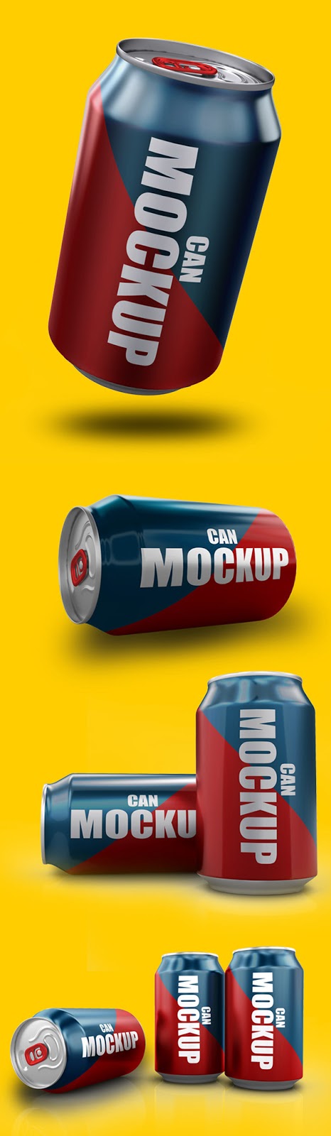 Download Free Soda Can PSD Mockup | Freebies PSD