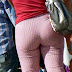 Round ass in pink lycra