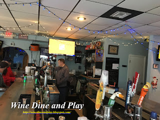 The first floor bar at the Manatees on the Bay restaurant in Gulfport, Florida