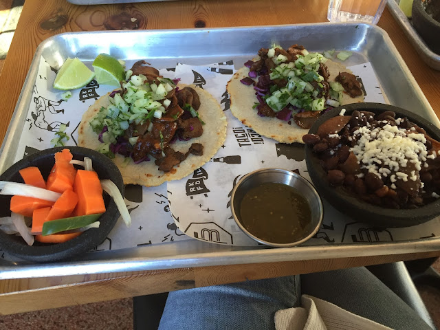 Mushroom tacos at Taco Betty's in Rockford, IL