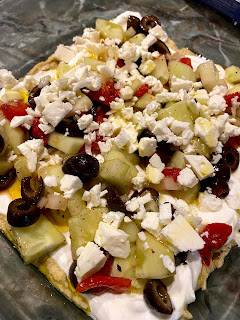 Greek Hummus Layered Dip