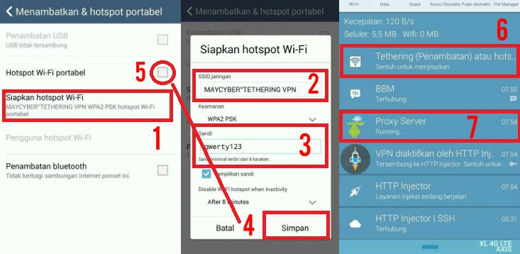 Cara Wi-fi Hotspot (Tethering) HTTP Injector Tanpa Root ...