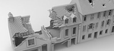 STRETCH GOAL £7500 LOCKED NORMANDY STREET RUIN SET picture 1
