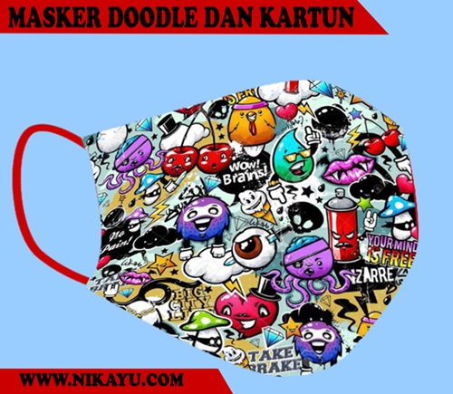 Desain Doodle dan Kartun: Menguntungkan Bisnis Masker, Saat Pandemi Covid-19