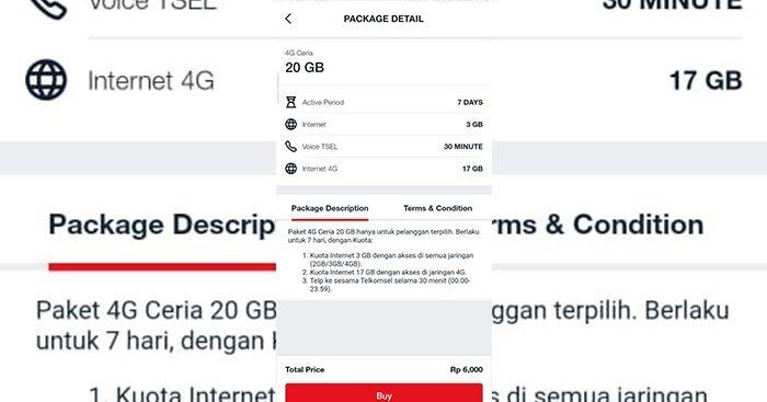Cara Mengaktifkan Kuota Internet Telkomsel 20 Gb Cuma Rp 6 Ribu Dan Link Paket Murah 15 Gb Hanya Rp 0