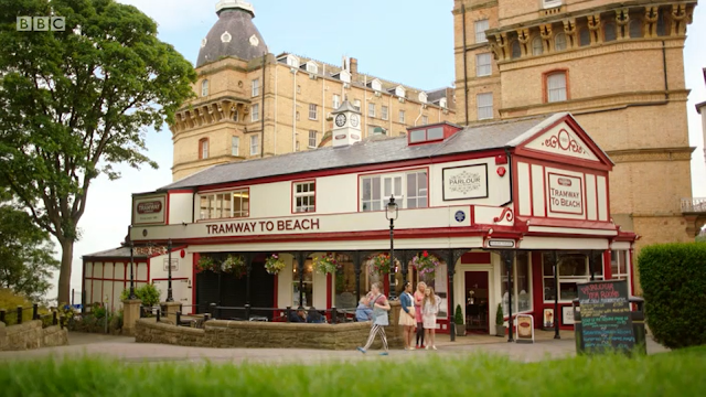 Tramway to Beach, Scarborough. Still image from All at Sea Series 1 Episode 3.