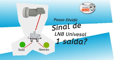 Posso dividir o sinal de satélite usando divisores?