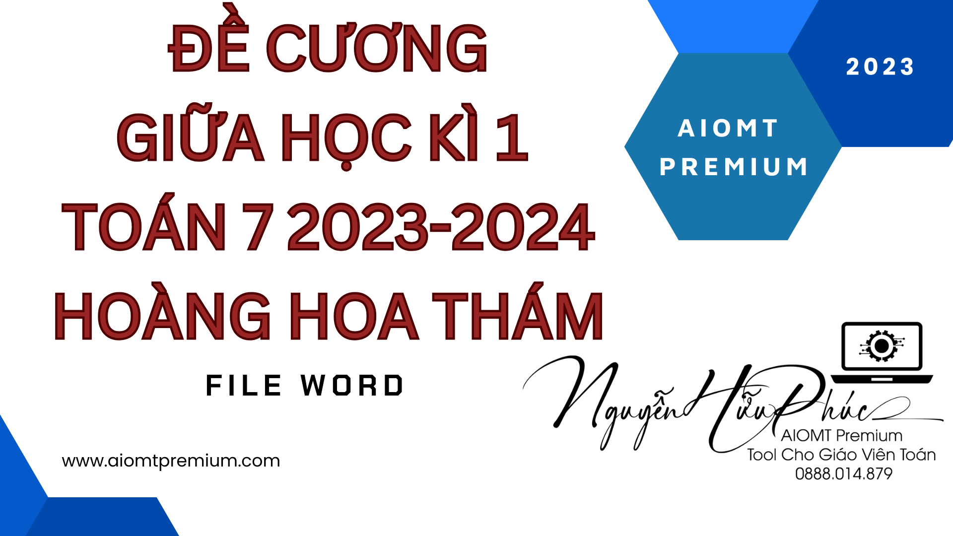 Đề cương giữa học kì 1 Toán 7 2023-2024 Hoàng Hoa Thám