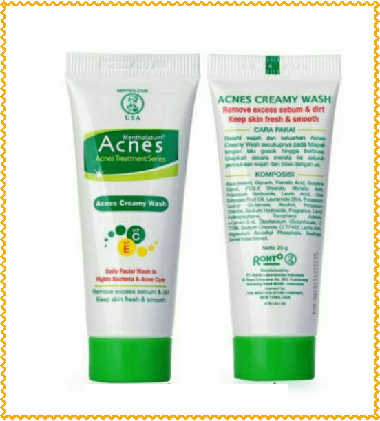 Rohto Acnes Creamy Facial Wash Many teenagers have a problem with acne. As a teenager, I was never separated from this one problem. I recommend the Acnes Creamy Wash which accompanied my adolescence against acne.  Apart from having a nice citrusy smell, this face wash will help dry out your pimples. After rinsing, I admit that my skin will feel dry. Therefore, after using this face wash, you must use toner and moisturizer.  This Acnes Creamy Wash is also pocket friendly and easy to get, you know. In fact, you can find it at the convenience store. With prices that are still around twenty thousand, this facial wash can be an option for those of you who are still confused when buying face wash soap.