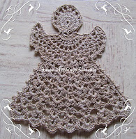 crochet angel motif