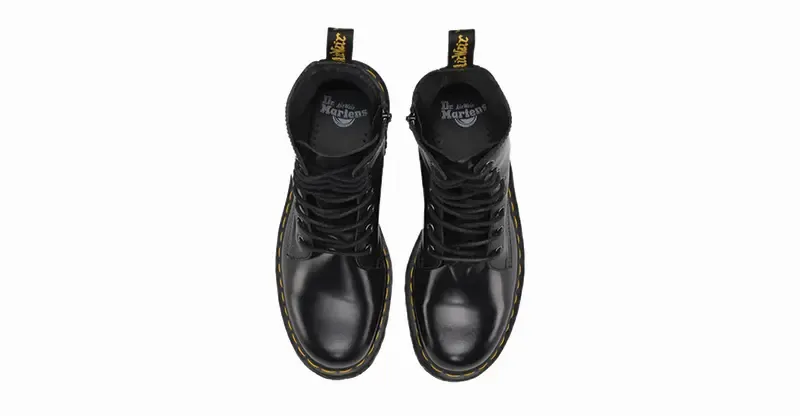Jadon 8 I Zip Unisex Boots - Black Polished